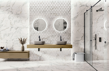 Керамогранит Porcelanite Dos 3302 White Rect. 64x147,5