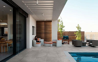 Керамогранит Global Tile GT60609001MCR11 Sigma Серый карвинг 60x60