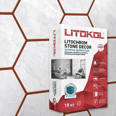 Смеси и затирки LITOKOL Litochrom Stone Decor SD.440 Красный кирпич 18кг 509380003