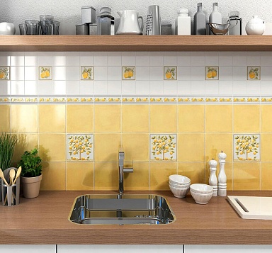 Декоративная вставка Kerama Marazzi STG/A491/1146 Капри майолика 9.9х9.9