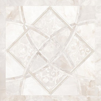 Декор Versace 262530 Fondo Intarsio Onice Bianco 78x78