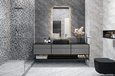 Плитка Global Tile 1039-8218 Balance Темно-серый 40*20