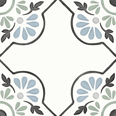 Керамогранит Harmony 31079 Tanger Blue Petals 12.3x12.3
