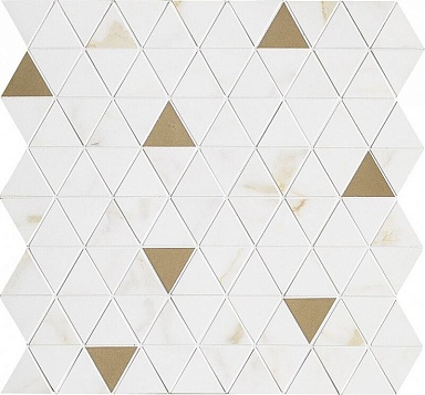Мозаика Marazzi Italy M8H1 Allmarble Wall Golden White Satin Mosaico Tria 40х43