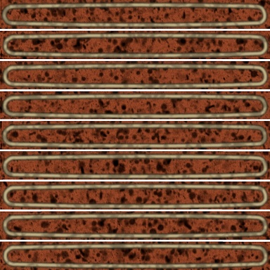 Kerama Marazzi KMD2SOB007BN Декор чипсет Далия оранжевый глянцевый 20x20x0,95