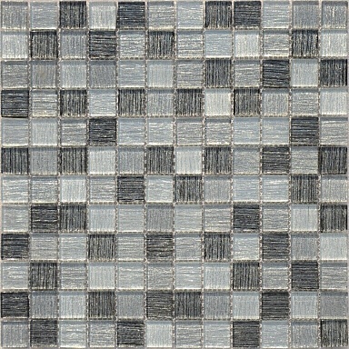Мозаика Caramelle Mosaic Black Tissue 23x23x4 (ПУ) 298x298