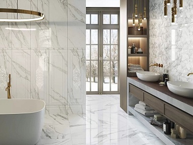Плитка Kerama Marazzi 14002R Прадо белый панель обрезной 40x120
