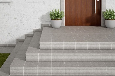 Gresmanc Ступень фронтальная Evolution Stone White 120x33