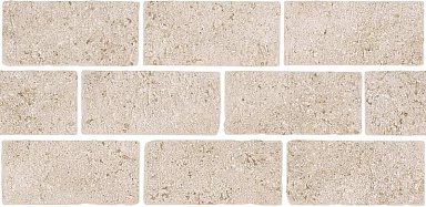 Kerama Marazzi BR024T Бордюр Роверелла бежевый мозаичный 34,5x14,7x0,9