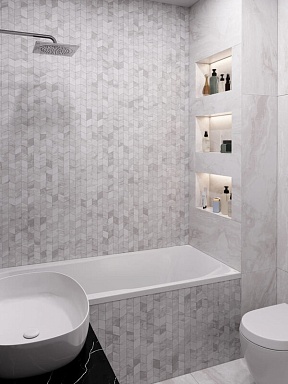 Декор Velsaa Mosaic Estrada Nero Brick bone 32.1x29.9