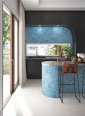 Мозаика Vidrepur Oasis Grey 7104 (на сетке) 25x25 31,7x31,7
