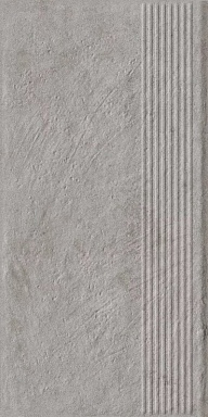 Ступень Paradyz Carrizo Grey Stopnica Prosta Struktura Mat 30x60