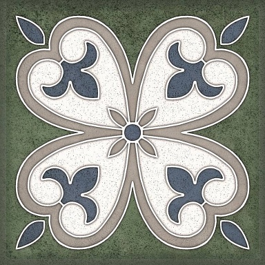 Декор Керлайф Smalto Decor Verde 4 15x15