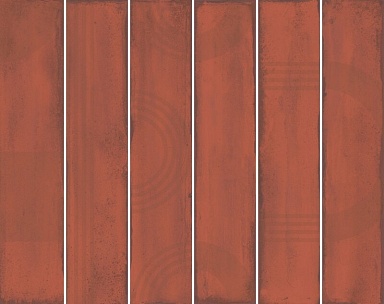Панно Kerama Marazzi KMP3STA005RN6X Панно Мажорель красный глянцевый (из 6 частей 6х28,5) 36x28,5x1