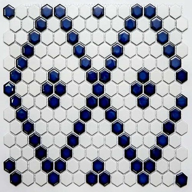 Мозаика NSmosaic PS2326-43 Porcelain 2.3x2.6 30.6x35