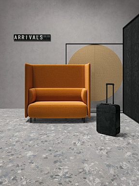 Керамогранит LEONARDO 1502 ATTD 60DG RM Dark Grey 60x60
