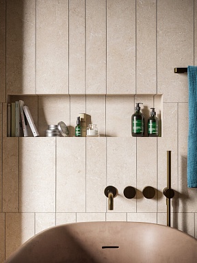 Плитка Marazzi Italy M5U6 Magnifica Limestone Sand Rett 60х180