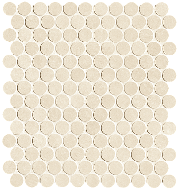 Мозаика FAP Ceramiche fTAT Still Beige Round Mosaico Matt 29,5x32,5