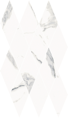 Мозаика Italon 620110000202 Stellaris Statuario White Mosaico Diamond Lux 28x48