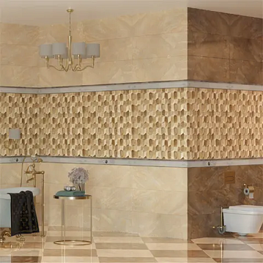 Декор Novacera Marble Beige Decor Estrellas Rectificado 30x90