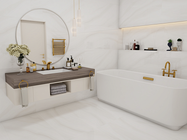 Керамогранит Bluezone Ethipian White 60x120