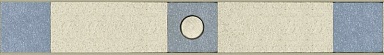 Бордюр Casalgrande Padana 7271636 Fascia Decoro Meteor B Naturale 9.5мм 6x40