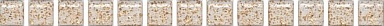 Бордюр Kerama Marazzi POF002 Карандаш Бисер белый золото 20*1.4