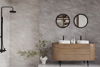 Плитка Eurotile Kamau Light Grey Mat Str. 30x60