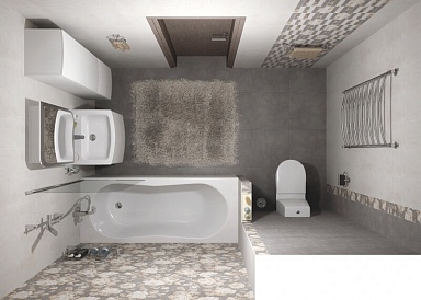 Керамогранит LB-Ceramics Fiori Grigio светло-серый 6246-0066 (6046-0196) 45х45