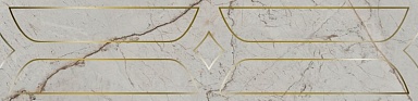 Kerama Marazzi KMB3STA001BR Бордюр Ифран серый светлый глянцевый обрезной 60x14,5x0,9