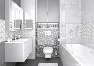 Laparet Мозаика Lima серая 30х30
