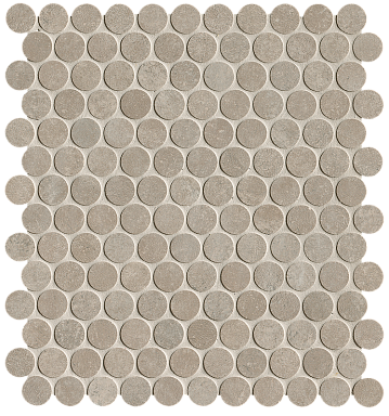 Мозаика FAP Ceramiche fRNL Nobu Grey Gres Round Mosaico Matt 29,5x32,5