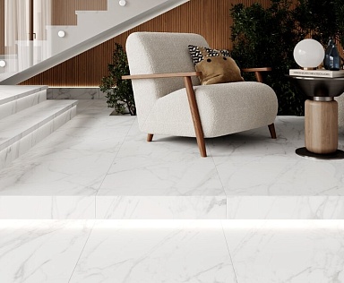 Керамогранит Laparet Calacatta Bianco PRO белый матовый R10GR CB 60х120