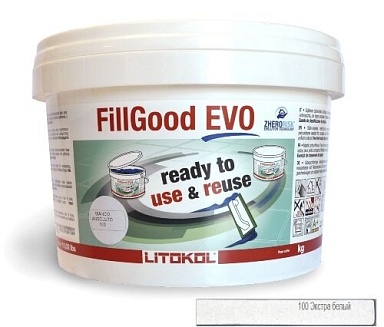 Смеси и затирки LITOKOL Fillgood Evo FILLGOOD EVO F.100 BIANCO ASSOLUTO 2 кг