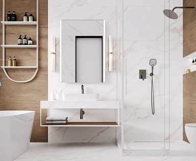 Керамогранит Laparet Statuario Crema белый матовый 60х60