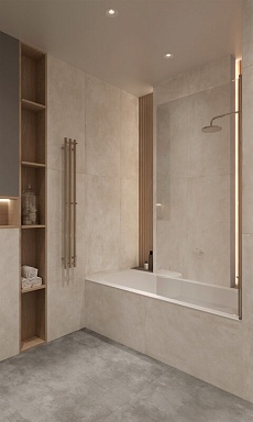 Керамогранит Arcadia Ceramica RT7002-A Cementum Bianco Matt Rustic 60x120