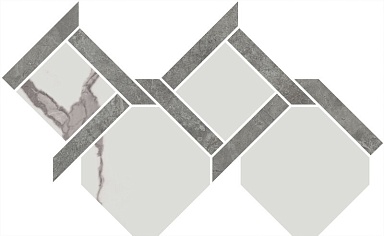 Kerama Marazzi ID167 Декор Риальто 3 наборный лаппатированный 48x29,5x0,9