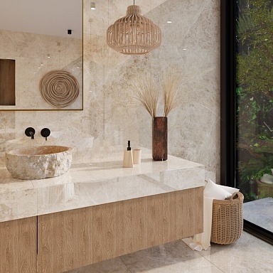 Керамогранит Arcadia Ceramica FP1034-A Emperador Beige Full Polished 60x120