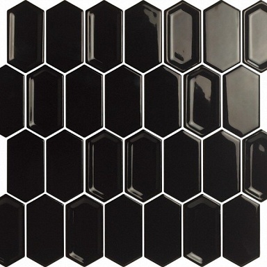 Мозаика Caramelle Mosaic Crayon Black glos 27.8x30.4
