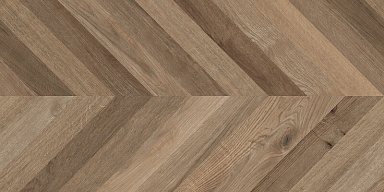Керамогранит Laparet Wood Lux Walnut Chevron M коричневый матовый карвинг 60х120