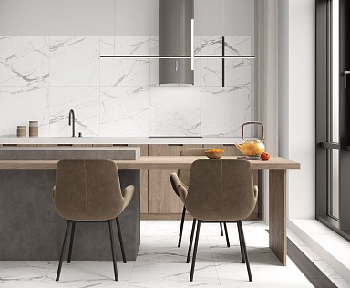 Керамогранит Ceradim Carrara Terrific Silver Белый Матовый 60х120