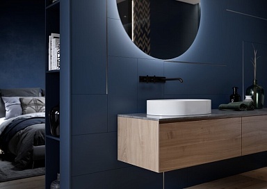 Плитка Meissen O-LYN-WTA051 Love You Navy сатиновая белый 29x89