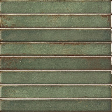 Плитка La Platera Brick Raku Emerald 35x35