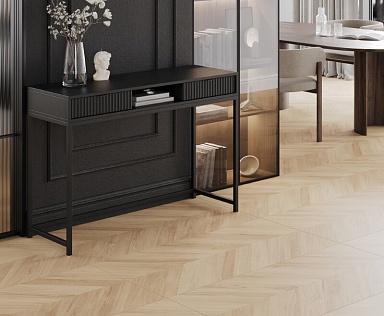 Керамогранит Laparet Wood Royal Almond Chevron бежевый матовый карвинг 60х120