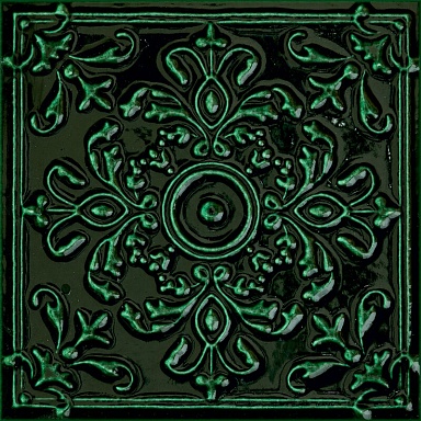 Декор Tubadzin D-Tinta green 14.8x14.8