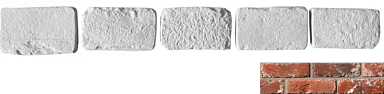 Leonardo Stone Декоративный кирпич Тычок Мадрид 905 12.5x7-8x1,7