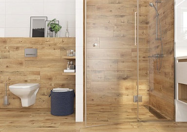 Керамогранит Cersanit WR4T013 Rustic бежевый ректификат R10 21,8x89,8