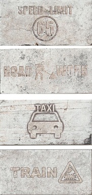 Декор CIR New York Road Signs Mix Green Village 10x20