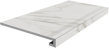 Kerama Marazzi SG850192R/GCF Ступень клееная Монте Тиберио серый светлый лаппатированный 33x80x0,9
