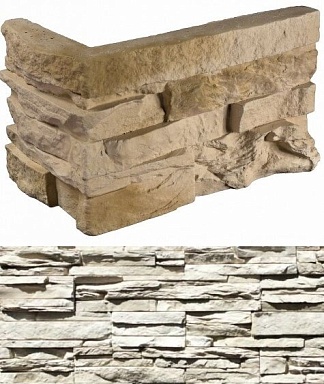 Искусственный камень White Hills 101-05 Кросс Фелл угловой 7х25,5x10 (6х15,5x10)